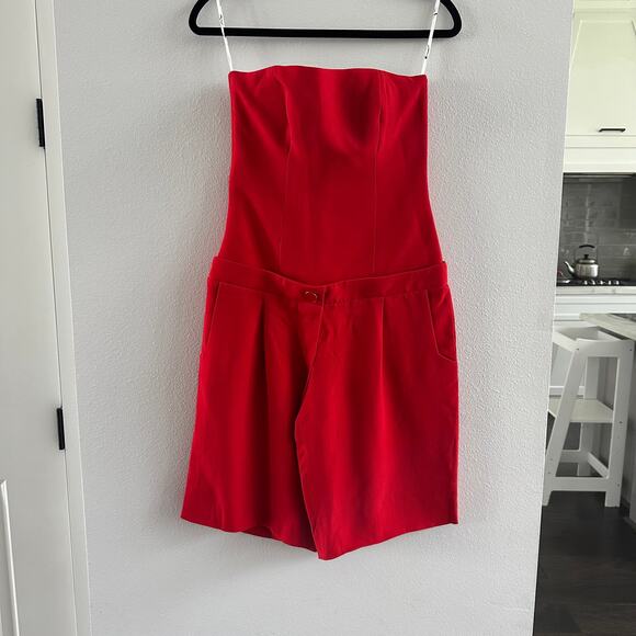 Rowen Rose Bustier Mini Jumpsuit Size 36 New - Picture 2 of 8